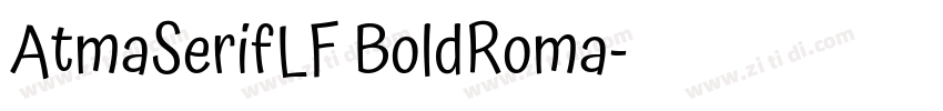 AtmaSerifLF BoldRoma字体转换